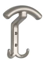 Afbeeldingen van Siro Kapstokhaak metaal - boorafstand 32mm/L 142mm/H 57mm/B 114mm - RVS effect 