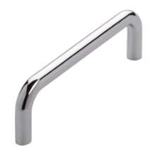 Afbeeldingen van Siro Meubelgreep metaal - boorafstand 96mm/L 104mm/H 31mm/B 8mm chroom glanzend 