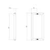 Afbeeldingen van INTERSTEEL Deurgrepen per paar recht-90° 630x80x30 HoH 600 rvs 4339