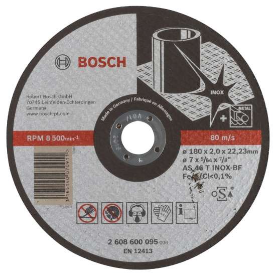 Afbeeldingen van Bosch Doorslijpschijf recht Expert for Inox