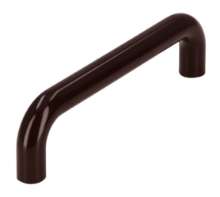 Afbeeldingen van Siro Meubelgreep kunststof - boorafstand 96mm/L 106mm/H 28mm/B 10mm - bruin 