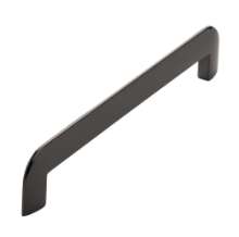 Afbeeldingen van Siro Meubelgreep metaal - boorafstand 160mm/L 182mm/H 33mm/B 8mm zwart chroom glanzend 