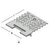 Afbeeldingen van GB RB Lijmplaat 117x126x1,5mm Sendzimir Verzinkt