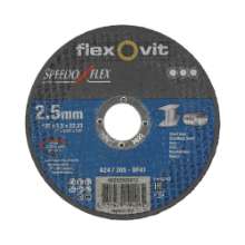 Afbeeldingen van Flexovit Doorslijpschijf - Ø125x2.5x22.2mm - staal en zachte metalen