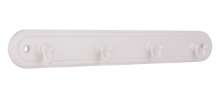 Afbeeldingen van Siro Sleutelhouder kunststof - boorafstand 208mm/L 240mm/H 29mm/B 36mm - wit 