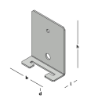 Afbeeldingen van GB RB Betonplaat 95x95x3mm Sendzimir Verzinkt