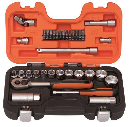 Afbeeldingen van Bahco doppenset 1/4", 3/8" inches (S330AF)