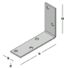 Afbeeldingen van GB Versterkingshoek 105x75 30x2,5 Sendzimir Verzinkt