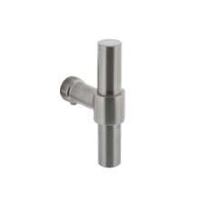 Afbeeldingen van INTERSTEEL Gatdeel T-model recht RVS 0671