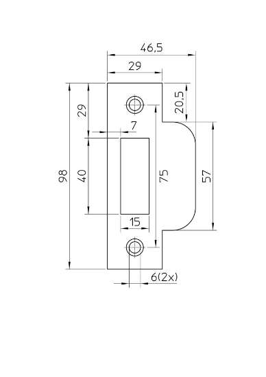 Afbeeldingen van Nemef sluitplaat loop rvs p 635-17