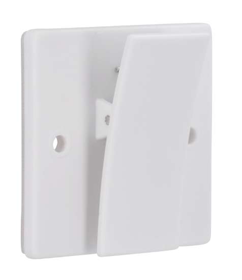 Afbeeldingen van Siro Muurclip kunststof - zelfklevend boorafstand 36mm/L 50mm/H 22mm/B 50mm wit 
