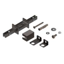 Afbeeldingen van Hettich Cadro Wand-/bodembevestiging met beugel roestvrij staal finish