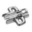 Afbeeldingen van Hettich Kruismontageplaat met hoogteverstelling m.b.v. slobgat, vernikkeld, Rijboring 37 x 32 mm, voor schroefbevestiging, dikte 8,0 mm