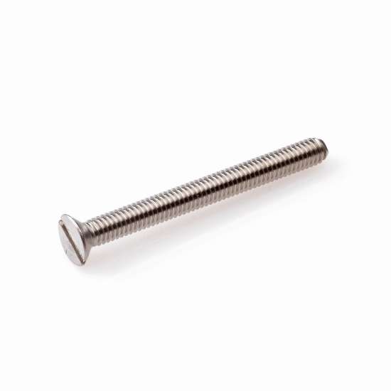 Afbeeldingen van metaalschroef - M5x30mm zaagsnede - platkop RVS-A2 DIN963 