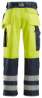 Afbeeldingen van Snickers broek, klasse 2, 3233-6695, Maat 254, high-visibillity geel/donker blauw