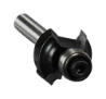 Afbeeldingen van Makita kwartrondfrees - Ø19,0x9,5mm radius 3,2mm met kogellager - schacht Ø6mm 2 beitels