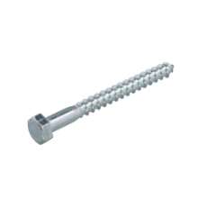 Afbeeldingen van houtdraadbout - Ø10x70mm 4.6 SW-17 - verzinkt DIN571 