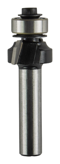 Afbeeldingen van Makita afrondfrees - Ø17,3x8mm radius 2,3mm met kogellager - schacht Ø8mm 2 beitels