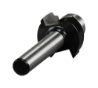 Afbeeldingen van Makita kwartrondfrees - Ø17,0x8mm radius 2,3mm met kogellager - schacht Ø6mm 2 beitels