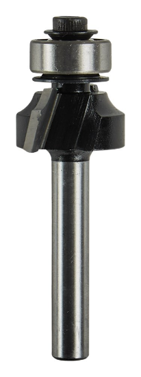 Afbeeldingen van Makita afrondfrees - Ø19x9,5mm radius 3,2mm met kogellager - schacht Ø6mm 2 beitels
