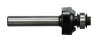 Afbeeldingen van Makita kwartrondfrees - Ø17,0x8mm radius 2,3mm met kogellager - schacht Ø6mm 2 beitels