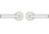 Afbeeldingen van INTERSTEEL Deurkruk Ton 400 met rozet 38x38x7mm messing getrommeld/ebbenhout 0377