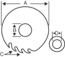 Afbeeldingen van Bahco 8501-S cirkelzaagblad