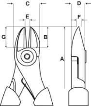 Afbeeldingen van Bahco 2101GC-IP ergonomisch zijsnijtang