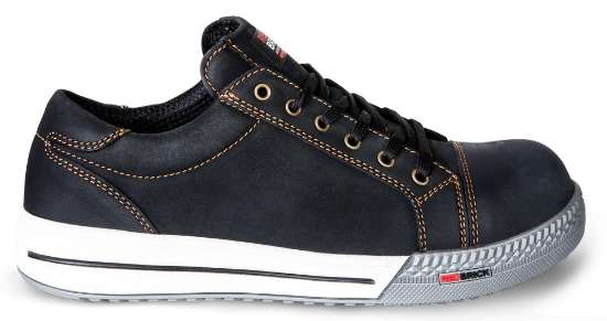 Afbeeldingen van Redbrick schoen Bronze s3  laag zwart
