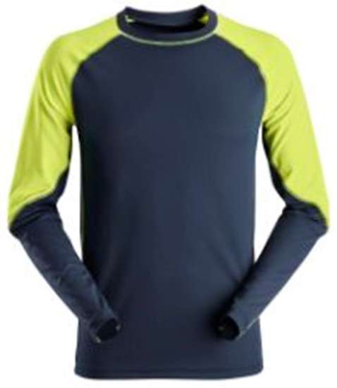 Afbeeldingen van Snickers windbreaker jacket 2405-9567, Maat M, donker blauw/neon geel