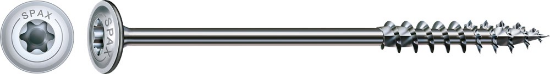 Afbeeldingen van Spax spaanplaatschroef 4Cut Wirox - Ø6x300mm T30 - discuskop deeldraad verzinkt