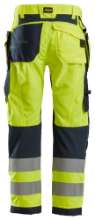 Afbeeldingen van Snickers werkbroek 6932-6695 geel