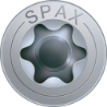 Afbeeldingen van Spax spaanplaatschroef - Ø4x35mm T20 - platkop deeldraad elektrolytisch verzinkt