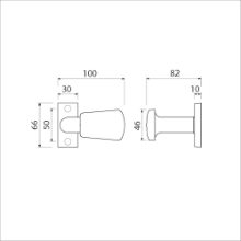 Afbeeldingen van Smalrozet knop combinatie