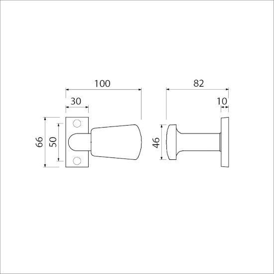 Afbeeldingen van Smalrozet knop combinatie