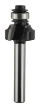 Afbeeldingen van Makita kwartrondfrees - Ø17,0x8mm radius 2,3mm met kogellager - schacht Ø6mm 2 beitels