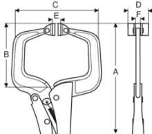 Afbeeldingen van Parallel C-klem