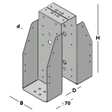 Afbeeldingen van GB Balkdrager GBS DB 100x250 Dikte 1,5 Sendzimir Verzinkt