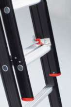 Afbeeldingen van Aluminium kokerladder (gecoat) - 3-delig reform