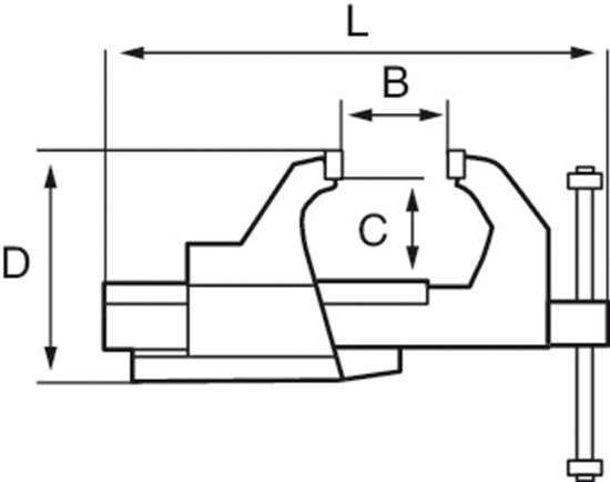 Afbeeldingen van Bahco 834V bankschroef