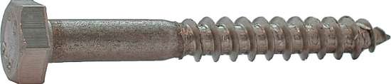 Afbeeldingen van Houtdr.Bout 6K Rvs  12X90mm    Din571 A2