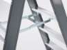 Afbeeldingen van Dubbel oploopbare trap - aluminium (gecoat)