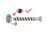 Afbeeldingen van Fischer betonschroef FBS II - Ø6x30mm T30 - platverzonkenkop