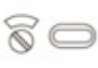 Afbeeldingen van INTERSTEEL Rozet rond plat 50 mm toilet-/badkamersluiting met 8 mm stift rvs geborsteld 3409