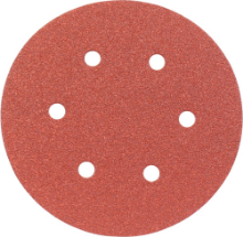 Afbeeldingen van Kelfort schuurschijf 150mm rood 10st 6 gaten