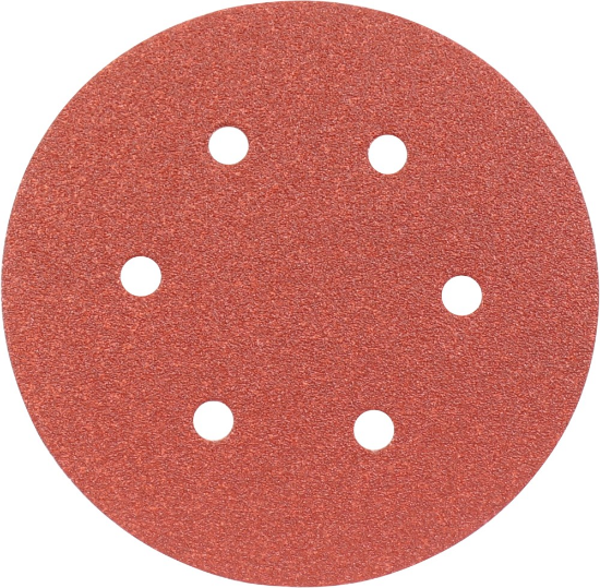 Afbeeldingen van Kelfort schuurschijf 150mm rood 10st 6 gaten
