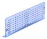 Afbeeldingen van Siro Boormal kunststof - L 288mm/H 17mm/B 74mm transparant blauw 