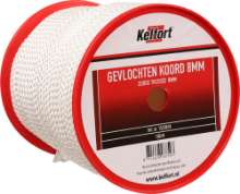 Afbeeldingen van Gevlochten koord nylon wit