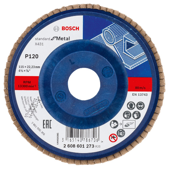 Afbeeldingen van Bosch Lamellenschuurschijf X431, Standard for Metal