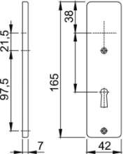 Afbeeldingen van Hoppe kortschild f1 blind 202kp